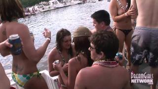 Pierced Nipple Coeds Party Naked in Lake of the Ozarks 5
