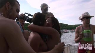 Pierced Nipple Coeds Party Naked in Lake of the Ozarks 8