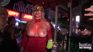 Big Tit Swingers Party Naked on the Streets in Key West 1