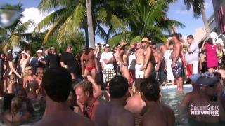 Awesome! Tits on Swinger Milf's at Key West Pool Party 2