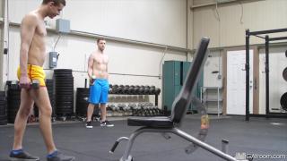 Gay Twink Gets a Monster Cock from his Step Brother at the Gym 2