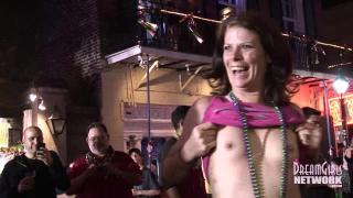 Party Girls get Naked everywhere during Mardi Gras