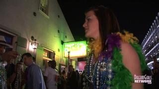 19 Y/O Perky Titties Roams Bourbon St for Beads 5