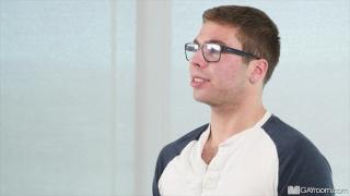 Nerdy College Teen is very Nervous for his first Time on the Casting Couch 4