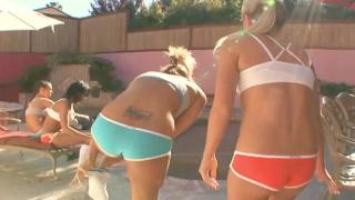 Girls Football Turned into a Hot FOURSOME Lesbian Teens Rough Sex Party 2