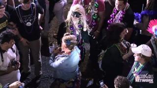 Getting Girls to Flash from our Balcony at Mardi Gras 11