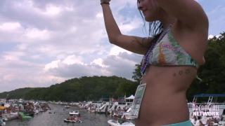 Lake of the Ozarks Party with Dancing Topless Chicks 3