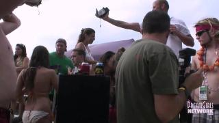 Crazy Girls Party Naked in Front of Huge Crowd 5