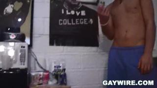 GAYWIRE - College Girl Gets her Friend Christian to Fuck with the Guys 5
