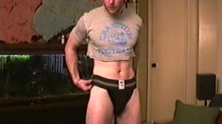 Muscular Jock Jerks his Dick Fro his Brothers Gay Friend 2