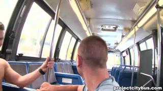 BANGBROS - Anal Sex Suprise in a City Bus with Joey Soto & John Jammen 4