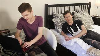 Straight College Teen Gets Seduced into BAREBACK Fuck by his Twink Roomate 1