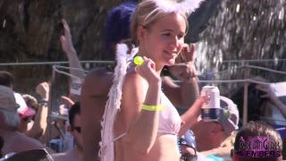 Awesome Fantasy Fest Pool Party with Girls Naked everywhere 11