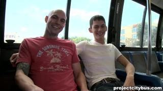 PROJECT CITY BUS - Twink Zac Moore Gets Fucked by Craig Spade on a Bus 3
