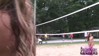 Naked Volleyball with Hot Strippers at a Nudist Resort 10