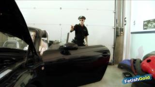 Young Police Guy Gets Seduced by two Busty Blondes at the Car Service 1