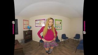 Head Girl Lets Naughty Classmate WANK OFF over Her! (VR 180 3D) 4
