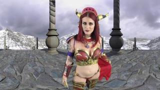 Sexy Redhead Tana Lea Seduces Whorecraft Warrior 1