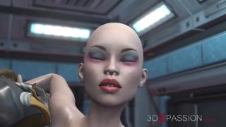 Shy Sci-fi. Alien Monster Fucks Agirl in the Mars Base Camp Dyke