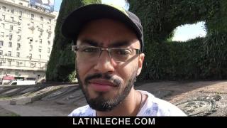 Latin Leche- Sexy Tourist Milks Big Uncut Dick with Mouth 2
