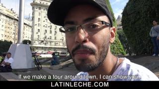 Latin Leche- Sexy Tourist Milks Big Uncut Dick with Mouth 4