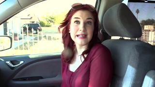 Teen Redhead Jules does only Interracial in Mini Van 4