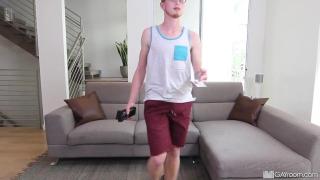 Nerdy Ginger Zach Covington Takes a Huge Messy Facial all over his Glasses 3