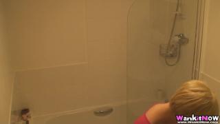 Spying on Step Sisters Sexy Shower Session 2