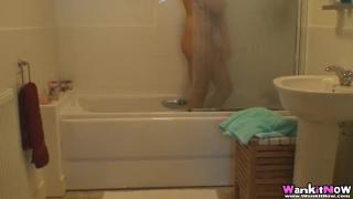 Spying on Step Sisters Sexy Shower Session 9