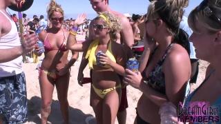 College Coed Bikini Girls Party Hard on the Beach in Texas 3