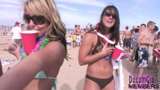 Hot College Chicks make out & Show Tits at Wild Party 5