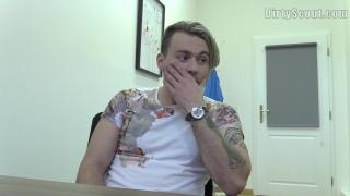 BIGSTR - Tattooe Dude Sucks Hard Cock in Office and Gets Load on his Chest 5
