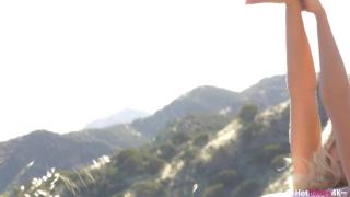 Scarlet Red Gets herself off in the Scenic Mountains 2