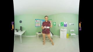 Busty British Nurse Cosplay Uniform Striptease (VR 180 3D) 2