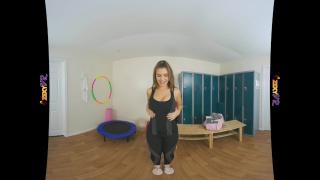 British Girl Katie Louise Nude Striptease after Gym (VR 180 3D) 1