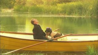 Cum on my Black Stockings: a Romantic Hard Fuck on a Kayak Outdoors in Time