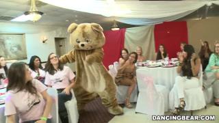 DANCING BEAR - Dick-Sucking CFNM Orgy for the Bride to be