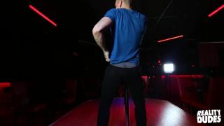 RealityDudes - Gael Dancing on Pole and Jerking his Hard Cock off 1