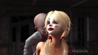 Joker Fucks Hard a Sexy Clown Lady in an Abandoned Boy Scout Camp 10