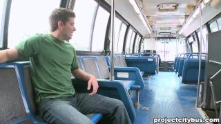 PROJECT CITY BUS - Straigth Guy Connor Chesney Gets Action from AJ Monroe 1