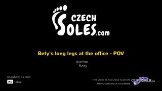 Betys Long Legs at the Office - POV 1