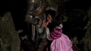 Brunette Princess Runs away for the Handsome Knight & Takes the Facial Cum 2