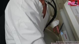 Blonde Doctor with Big Booty Loves Creampie Fuck with Patient 2