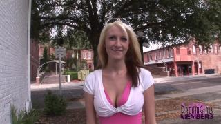 Risky Public Flashing with Addison & her Big Tits 1