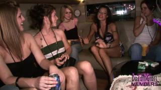 SexScat Crazy Ride to the Club with Girls getting Naked in our Limo Gozo