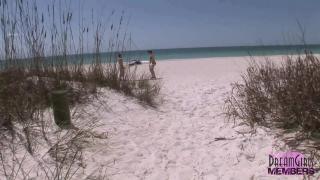 Two Iowa Coeds get Naked on a Public Florida Beach 2