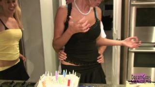 Private Home Video Girls Show Tits Ass & Spread their Pussies at a Birthday 3