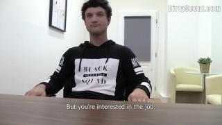 BIGSTR- Muscular Czech Boy Gets Facialized by Boss at Job Interview 6