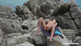 Monica Naked at Public Beach at ClubSeventeen 8