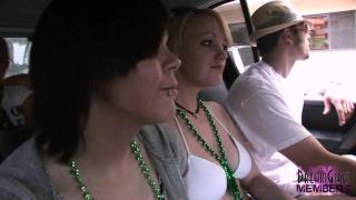 Girls and Friends Flash me their Tits in my Car 8